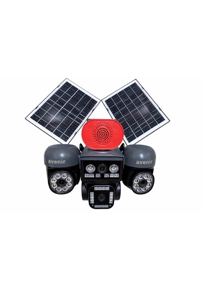Avenir 4 Kameralı 3 Motorlu Ptz + 1 Sabit Kamera Solar Telefon Kontrol Turkcel Data Hattı 60 Gb Yanında