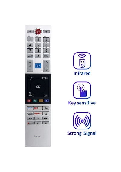 Snoweagle Ct-8561 Toshıba Smart Led Tv Uzaktan Kumandası İçin Uzaktan Kumanda