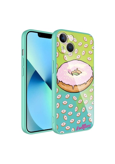 Apple Uyumlu iPhone 13 Uyumlu Kamera Korumalı Desenli Sert Silikon Zore Epoksi Kılıf-no12 NO12 -