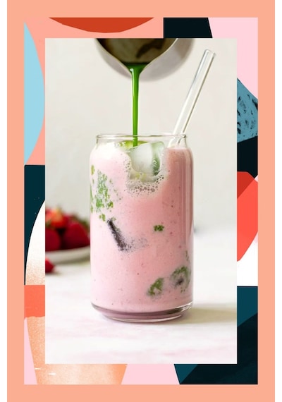 Mim and More Çilekli Matcha Tozu Teneke Kutu 25 G