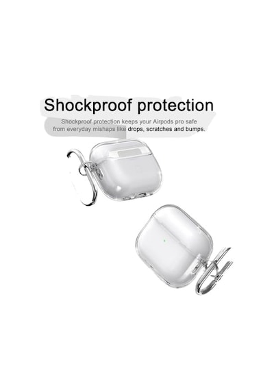 Soft Yumuşak Şeffaf Esnek Silikon Airpods 3 İle Uyumlu Kulaklık Kılıfı Ve Karabina Anahtarlık Şeffaf, Airpods 3 Diğer