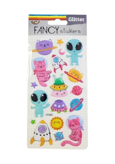 Glitter Sticker Uzay Çeşitli Renk Ve Desen Seçenekleri