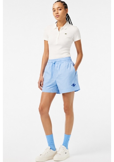 Lacoste X Netflix Women's Monogram Bermuda Shorts Kadın Monogram Hafif Kumaş Bermuda Şort Açık Mavi Lacoste X Netflix Women's Monogram Bermuda Shorts Kadın Monogram Hafif Kumaş Bermuda Şort Açık Mavi