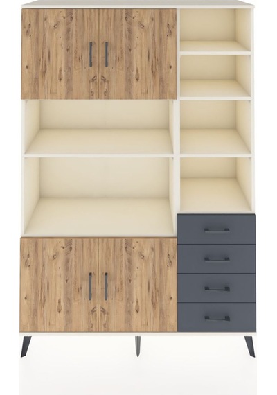 Hyperion Dolap 9 Raflı 4 Çekmeceli 4 Kapaklı 132x44x195 Aytaşı-çam/antrasit Atlas Çam/antrasıt Hyperion Dolap 9 Raflı 4 Çekmeceli 4 Kapaklı 132x44x195 Aytaşı-çam/antrasit Atlas Çam/antrasıt