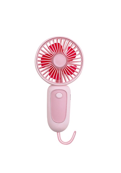 Bilek Askılı Şarjlı Taşınabilir El Fanı Mini Vantilatör Pembe