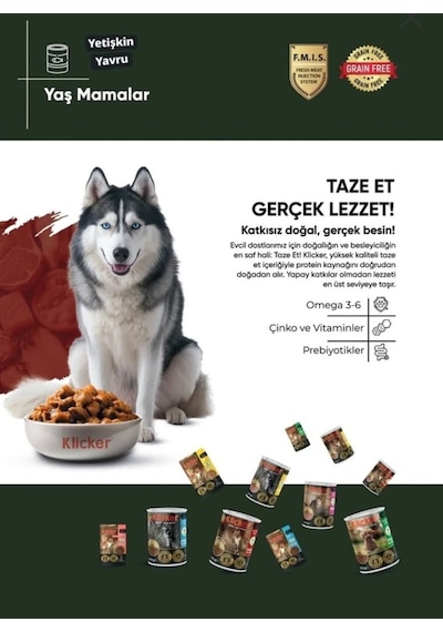Klicker Mini Irk Yetişkin Köpek Kuru Maması Hypoallergenıc Kuzulu 1 Kg