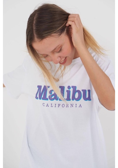 Blackjack Giyim Blackjackgiyim Malibu Oversize Tshirt Beyaz Beyaz