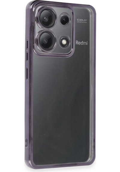 Newface Xiaomi Poco X6 Kılıf Razer Lensli Silikon - Mor