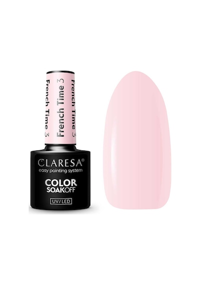 Claresa Kalıcı Oje French Time Yarı Şeffaf Açık Pembe 03 5gr