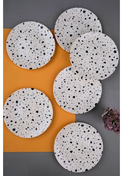 Tabak Evi Porselen Sidereal Pasta Tabağı 19,50cm Sd1 6 Kişilik 6 Parça Çok Renkli