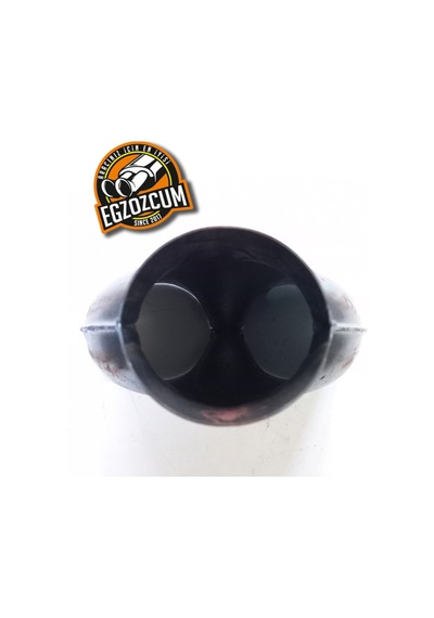 Dkp Boru 90 Mm Kaynaklı Çatal Dual Uyumlu Çift Çıkışlı Ham Egzoz Eksoz Pantalonu