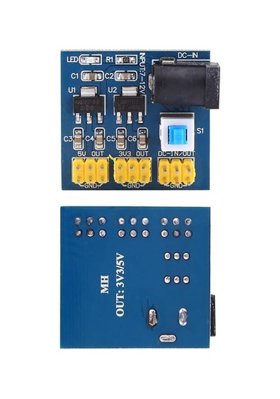 5V 3.3V - 2 Çıkışlı Voltaj Düşürücü Güç Kaynağı Modülü Ams1117