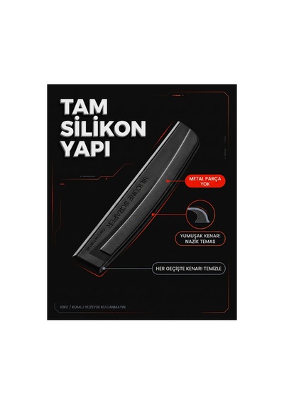 Premium Tam Silikon Araç Oto Çekçek 30 Cm Çiziksiz Cam Ve Kaporta Kurulama Aparatı