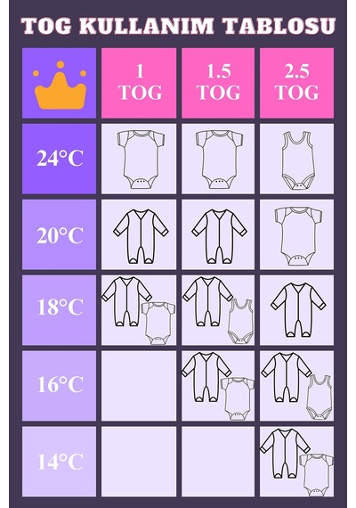 Babyhola 2.5 Tog Yorgan Gerektirmeyen Kalın Elyaf Dolgulu Çocuk Uyku Tulumu Pamuk Astarlı Unisex 6020 Lila