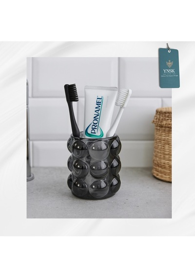 Bubble Cam Bardak & Mumluk & Fırça & Uçlu Kalem Tutucu & Kalemlik Füme