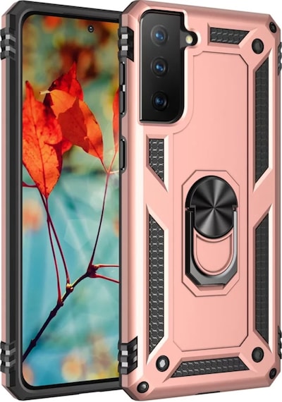 Samsung Uyumlu Galaxy S21 Plus 5G Kılıf Tank Koruma Vega Standlı Yüzüklü (510452223)