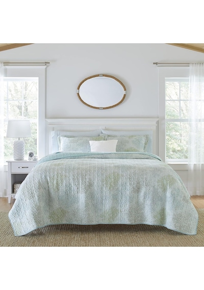 Reversible Quilt Set, King, Saltwater Blue Diğer