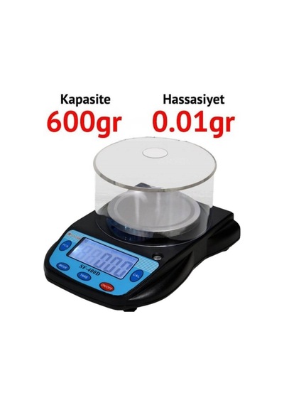 Sf 400D Dijital Hassas Terazi - Hassasiyet: 0.01 Gr. Max: 600Gr.