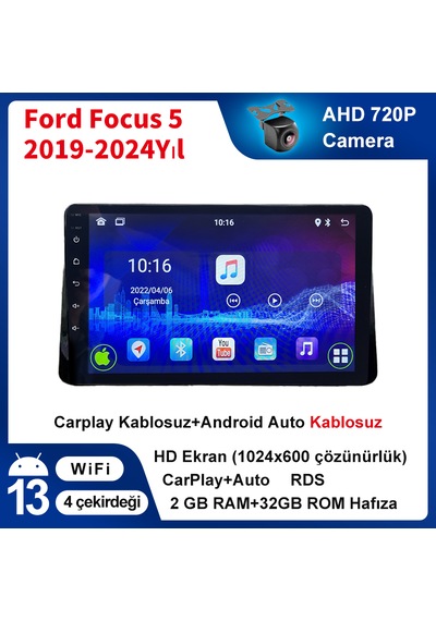 Ford Focus 5 2019-2024yıl 2gb Ram 32gb Rom Carplay Navigasyon