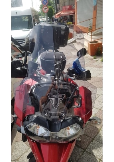Zeus Motor 2012-2016 Triumph Tiger Explorer 1200 Uyumlu Ön Cam Açık Füme