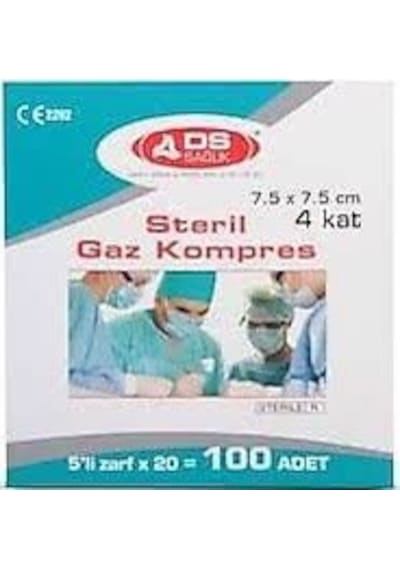 DS 7,5X7,5X 100 LÜK GAZ KOMPRES STERİL