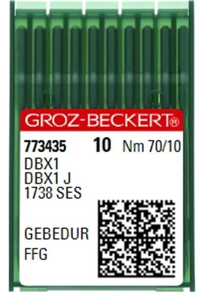 Groz Beckert Dbx1 Gebedur Düz Makine Iğnesi 10 Numara