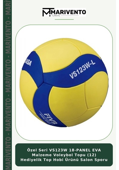 Özel Seri Vs123w 18-panel Eva Malzeme Voleybol Topu 12 Hediyelik Top Hobi Ürünü Salon Sporu Çok Renkli