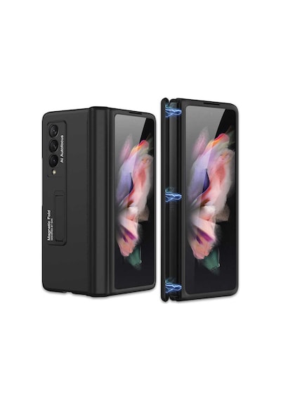 Galaxy Z Fold 3 Kılıf Zore M-Magnet Kılıf Siyah