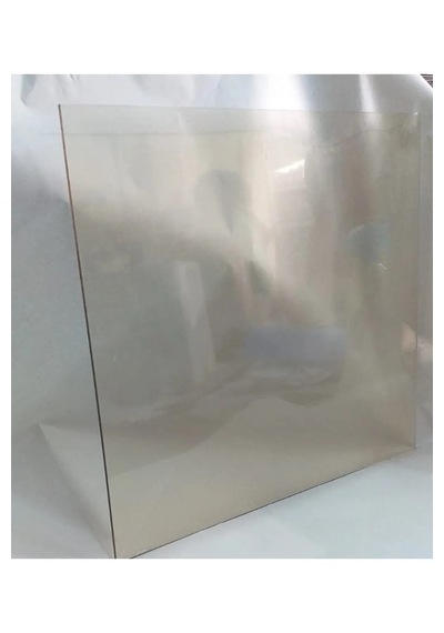 54 X 37 Yüksek Isıya Dayanıklı Şömine Kuzine Soba Camı 4 Mm - Seramik Cam Bal Rengi, Şeffaf