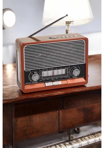 Nostaljik Radyo Usb,aux Ve Sd Kart Girişli Bluetooth Bağlantılı Çok Renkli