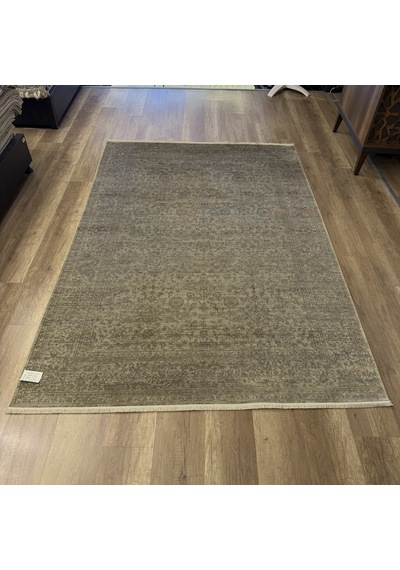 Hoom Rugs Overdye Ovr06 Krem Bej Doğal Bambu & Viskon Modern Salon Halısı Krem Bej