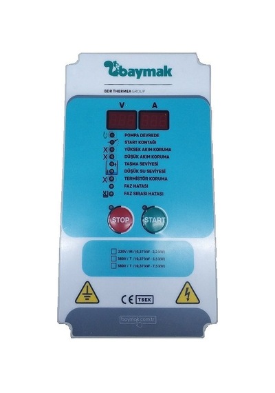 Baymak Mekanik Pano 1X 0.37-1.85 Kw Monofaze 220V