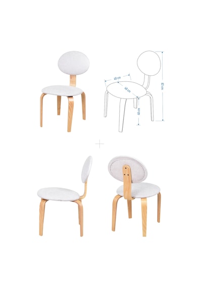 Vilinze Ege Sandalye Avanos Ahşap Mdf Mutfak Masası Takımı - 70x140 Cm Lodos