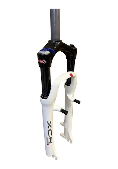 Sr Suntour Xcr 26" Jant Kilitlenebilir Bisiklet Maşası 1-1/8 Qr Amortisörlü Maşa V-fren Disk Fren Beyaz