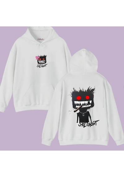 Elgrandetoto Girl Sweatshirt Hoodie Beyaz
