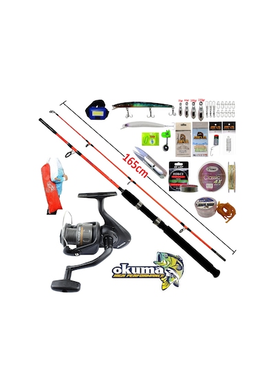 Okuma Revenger Rv-65 165cm 100-250gr Kendo Holiday Boat Profesyonel Tekne Ve Bot Olta Takımı Seti