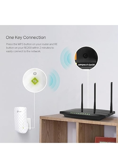 Ac750 Wi-fi Menzil Genişletici 2 Harici Anten Ve 1 Ethernet Bağlantı Noktalı Wi-fi Güçlendirici Hotspot Access Poi