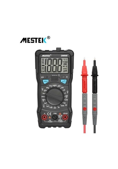 Dm90e-mestek Otomatik Aralık Dijital Multimetre 6000 Sayım Arka Işık Ac/dc Ampermetre Voltmetre Ohm Multitester Çoklu Metre Dm90 Serisi