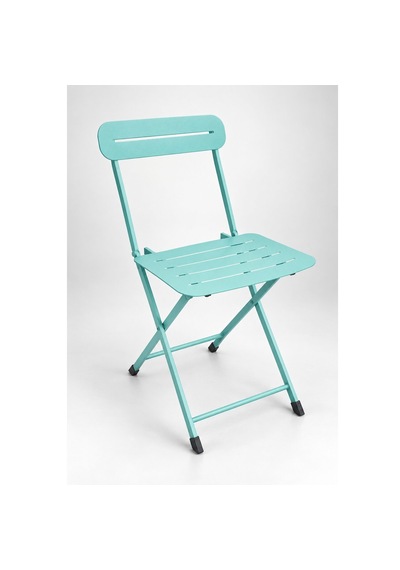 Katlanır Metal Balkon Bahçe Sandalyesi Bistro Sandalye Tekli Mint Yeşili 1642 Turkuaz