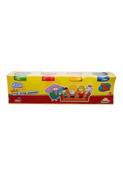 4'lü Oyun Hamuru 560 Gr Çok Renkli