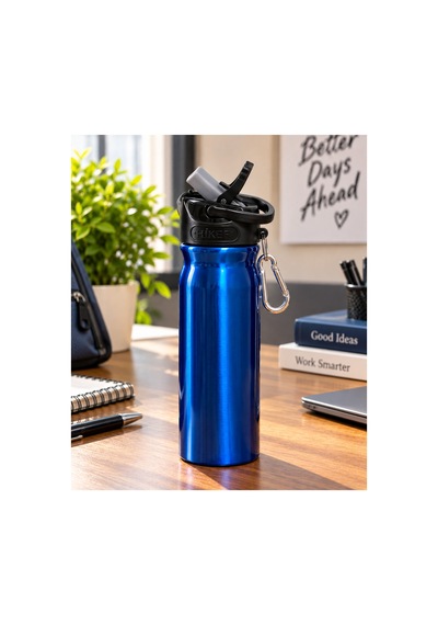 -12 500 Ml Çelik Matara Şah-2850 Mavi