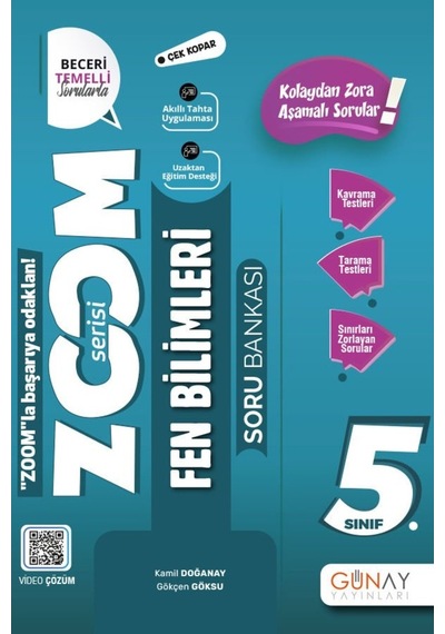 Günay 5.Sınıf Yeni Zoom Fen Bilimleri Soru Bankası