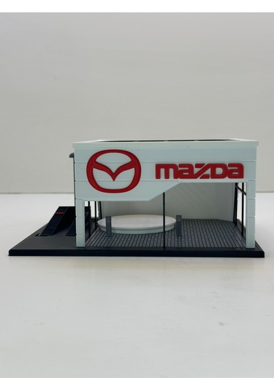3d Baskı 1/64 Ölçekli Mazda Showroom Tasarımlı Diorama Araç Sergileme Garajı