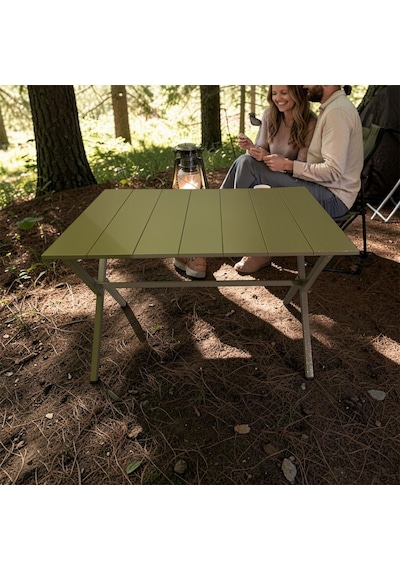 Campsteel Dalton 7 - 77x54x50cm Katlanır Piknik Masası Kum Rengi