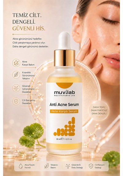 Akne Ve Siyah Nokta Karşıtı Serum Yağlı Ve Karma Ciltler İçin Leke Karşıtı Komedon Temizleyici