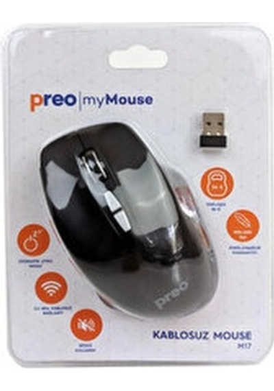 Preo M17 Kablosuz Sessiz Optik Mouse
