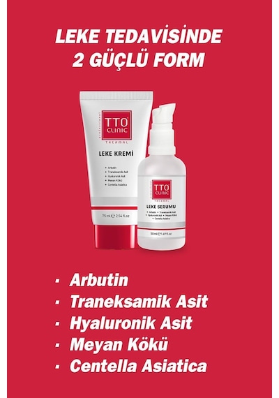 Tto Clınıc Leke Kremi 75ml + Leke Serumu 50ml