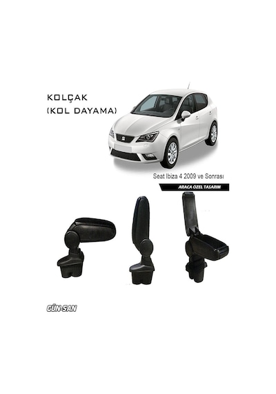 Seat İbiza 4 2009-2016 Omsa Siyah Kol Dayama