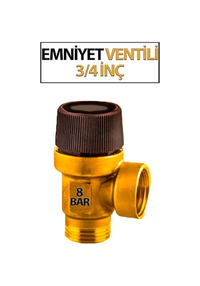 3/4'lük Emniyet Ventili 8 Bar