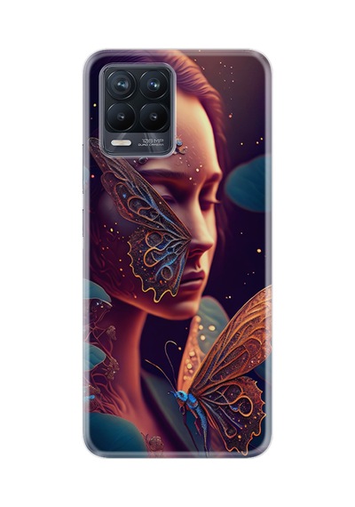 Realme 8 - 8 Pro Kılıf Boutique Baskılı Resimli Kelebek Kadın Pcode -075